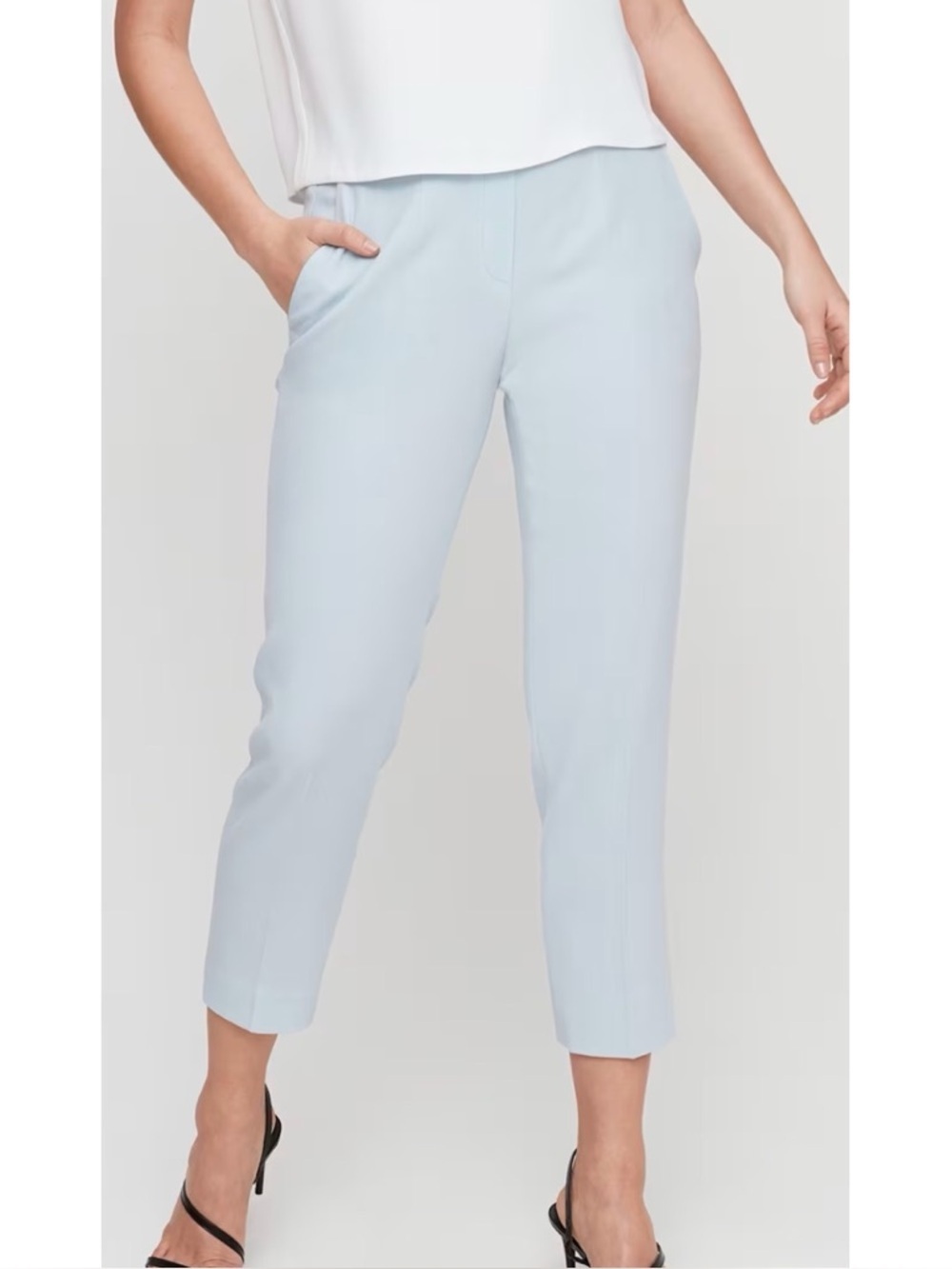 Aritzia Babaton Conan with Stripe Pants Light Blue